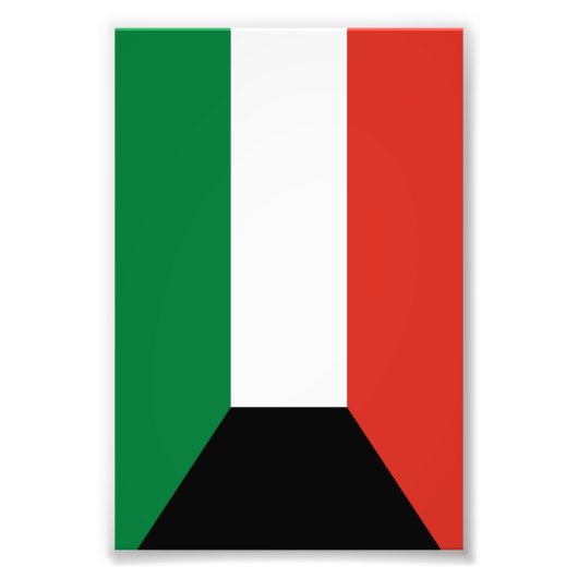 Kuwait-Flagge Fotodruck (Vorne)