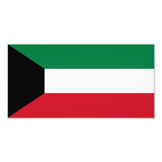 Kuwait-Flagge Fotodruck (Vorne)