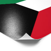 Kuwait-Flagge Fotodruck (Ecke)