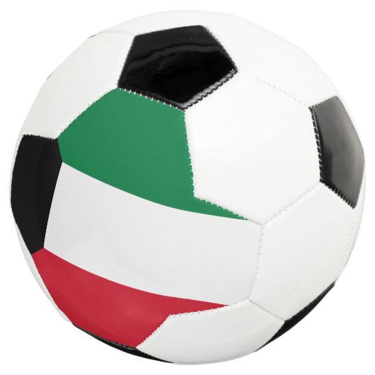 Kuwait-Flagge Fußball (Dreiviertel)