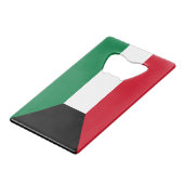 Kuwait-Flagge Geldbeutel Flaschenöffner (Vorderseite Schrägansicht)