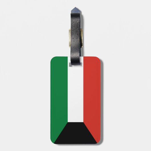 Kuwait-Flagge Gepäckanhänger (Rückseite vertikal)