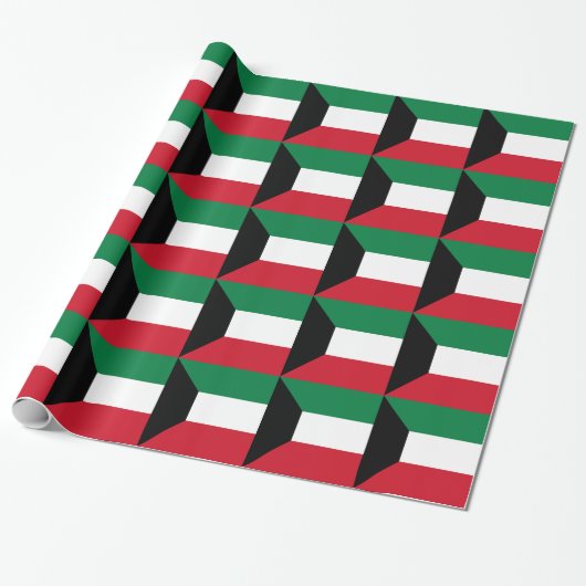 Kuwait-Flagge Geschenkpapier (Ungerollt)