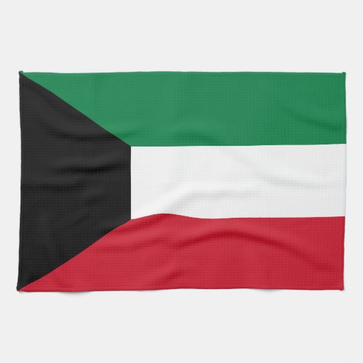 Kuwait-Flagge Geschirrtuch (Horizontal)