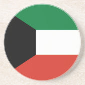 Kuwait-Flagge Getränkeuntersetzer (Vorne)