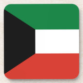 Kuwait-Flagge Getränkeuntersetzer (Vorderseite)