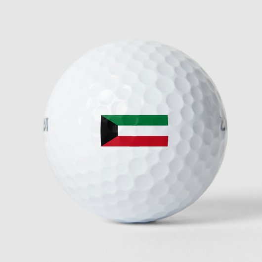 Kuwait-Flagge Golfball (Vorderseite)