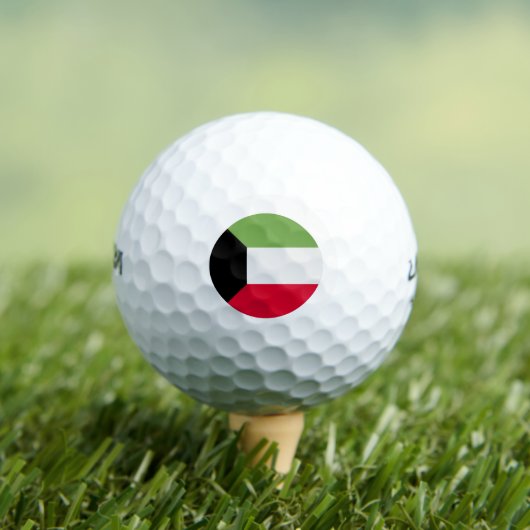 Kuwait-Flagge Golfball (Insitu T-Shirt)