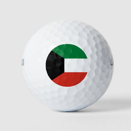 Kuwait-Flagge Golfball (Vorderseite)