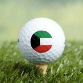 Kuwait-Flagge Golfball (Insitu T-Shirt)
