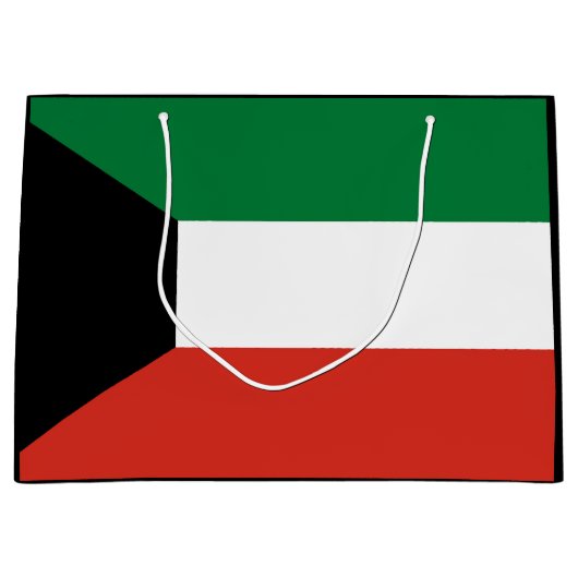 Kuwait-Flagge Große Geschenktüte (Vorderseite)