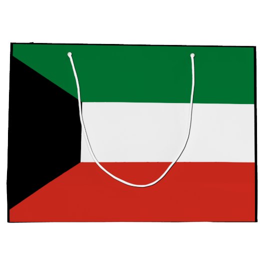 Kuwait-Flagge Große Geschenktüte (Rückseite)