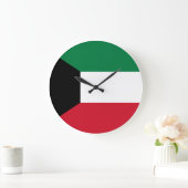 Kuwait-Flagge Große Wanduhr (Zuhause)