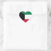 Kuwait-Flagge Herz-Aufkleber (Tasche)