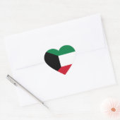Kuwait-Flagge Herz-Aufkleber (Umschlag)