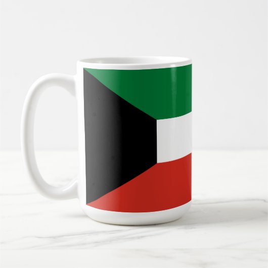 Kuwait-Flagge Kaffeetasse (Links)