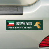 Kuwait-Flagge + Karten-Autoaufkleber Autoaufkleber (Auf Auto)