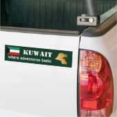 Kuwait-Flagge + Karten-Autoaufkleber Autoaufkleber (Auf Lkw)