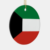 Kuwait-Flagge Keramik Ornament (Rechts)
