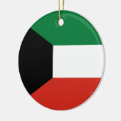 Kuwait-Flagge Keramik Ornament (Links)