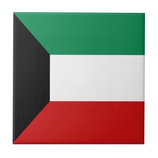 Kuwait-Flagge Keramikfliese (Vorderseite)