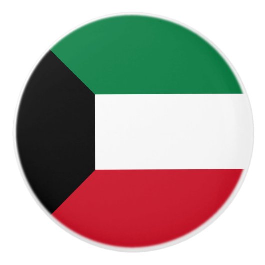Kuwait-Flagge Keramikknauf (Vorderseite)