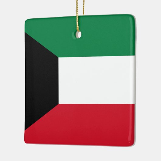 Kuwait-Flagge Keramikornament (Links)