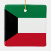 Kuwait-Flagge Keramikornament (Rückseite)