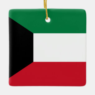Kuwait-Flagge Keramikornament
