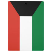 Kuwait-Flagge Klemmbrett (Rückseite)