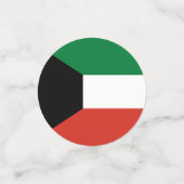 Kuwait-Flagge Konfetti (Klein Vorderseite)