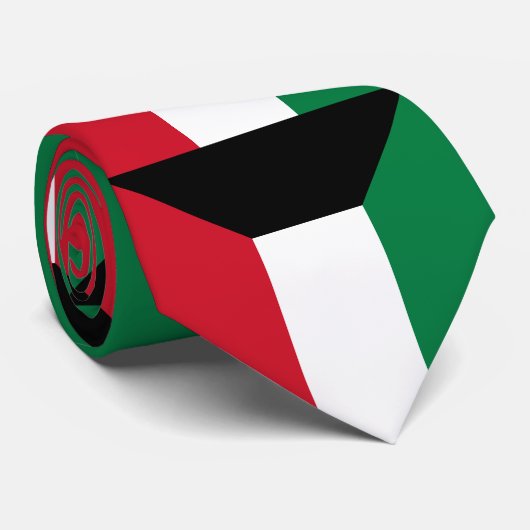 Kuwait-Flagge Krawatte (Gerollt)