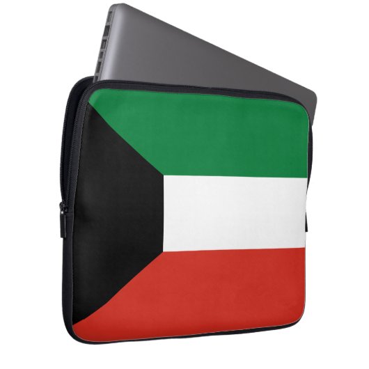 Kuwait-Flagge Laptopschutzhülle (Vorne Rechts)