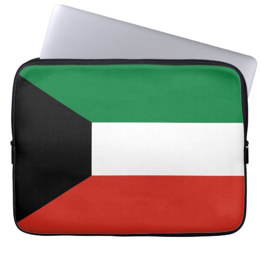 Kuwait-Flagge Laptopschutzhülle (Vorderseite)