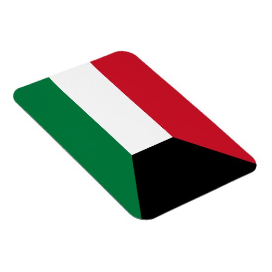 Kuwait-Flagge Magnet (Rechte Seite)