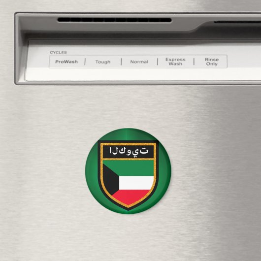 Kuwait-Flagge Magnet (In Situ (Geschirrspüler))