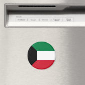 Kuwait-Flagge Magnet (In Situ (Geschirrspüler))