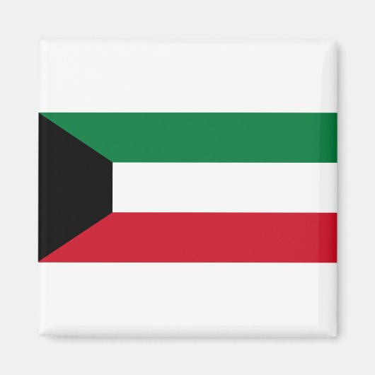 Kuwait-Flagge Magnet (Vorne)