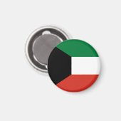 Kuwait-Flagge Magnet (Vorderseite/Rückseite)