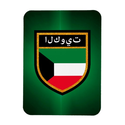Kuwait-Flagge Magnet (Vertikal)