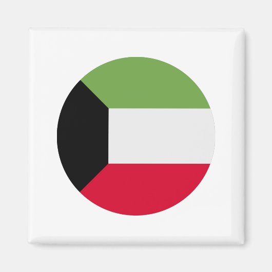 Kuwait-Flagge Magnet (Vorne)