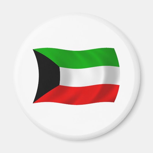 Kuwait-Flagge-Magnet Magnet (Vorne)