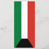 Kuwait-Flagge Menükarte (Rückseite)