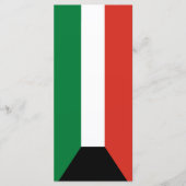 Kuwait-Flagge Menükarte (Vorderseite)