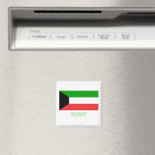 Kuwait-Flagge mit Namen Magnet (In Situ (Geschirrspüler))