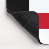 Kuwait-Flagge Mousepad (Ecke)