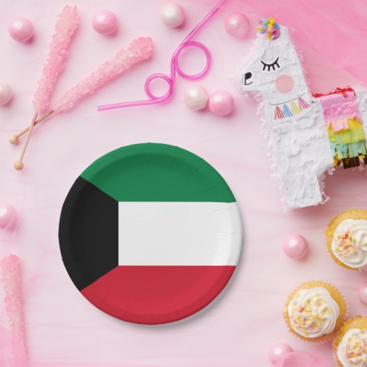 Kuwait-Flagge Pappteller (Party)