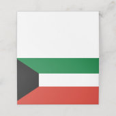 Kuwait-Flagge Platzkarte (Außenseite Aufgefaltet)