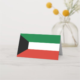 Kuwait-Flagge Platzkarte