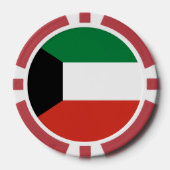 Kuwait-Flagge Pokerchips (Vorderseite)